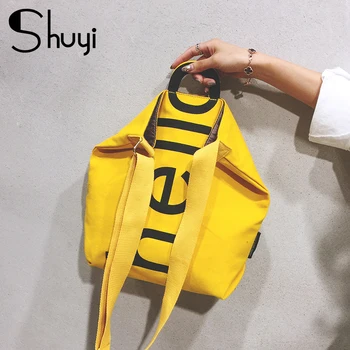 

Fashion women's bags 2020 new letters women's handbags canvas large capacity ladies shoulder bags shopping bags messenger bags