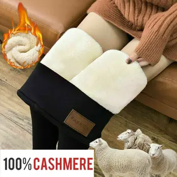 

Winter Tight Warm Thick Cashmere High Waist Pants Warm Pants HIGH QUALITY