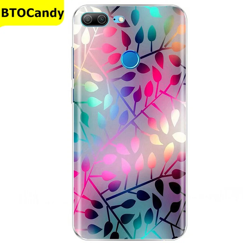 mobile phone cases with card holder For Honor 9 Lite Case Flower Soft Silicon Couqe Phone Case For Huawei Honor 9 Lite Cover Cases For Honor9 9lite Back Coque Funda arm pouch for phone Cases & Covers