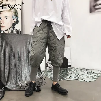 

EWQ / 2020 spring New Men's Cloth Niche Design Keep Warm Cotton-padded Trousers All-match Haren Pants Loose Causal 9Y310