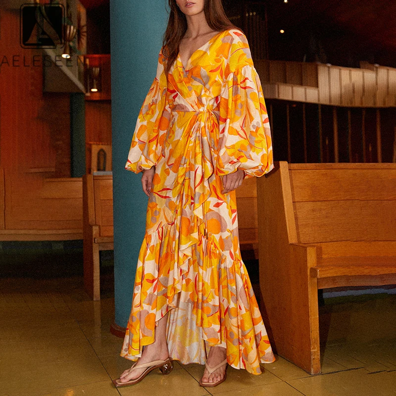 LD LINDA DELLA Summer Fashion Runway Dress Women