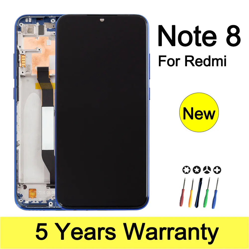 ЖК-экран M1908C3JH M1908C3JG M1908C3JI для Xiaomi Redmi Note 8, сменный  заводской экран для Redmi Note 8, дисплей | AliExpress