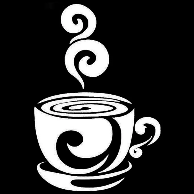 10,2 см* 15,2 см кофейная чашка Expresso Mocha computertoon компьютерные аксессуары наклейки