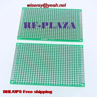 

DHL/EMS 300pcs 6x8cm Double-Side Prototype PCB Universal Printed Circuit Board Tinned-PCB Connector-A6