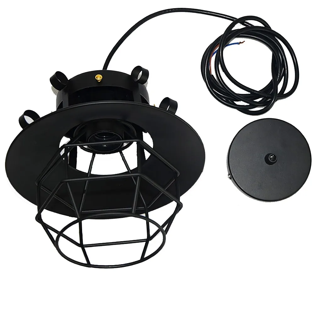 Vintage Industrial Style Metal Fishermans Cage Pendant Light Lamp Shades Household Lighting Accessories Home Lamp #25