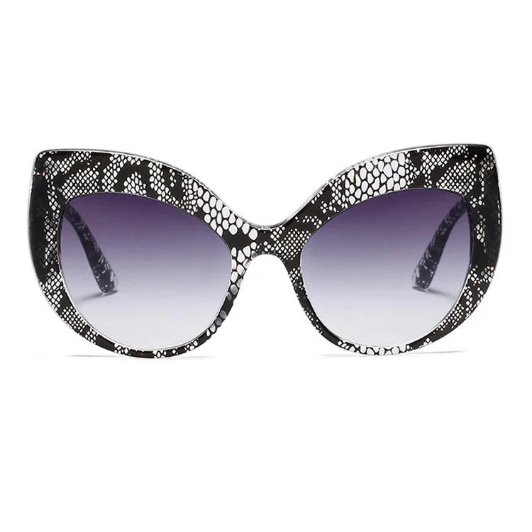 MADELINY модные негабаритные женские солнцезащитные очки кошачий глаз новые роскошные женские солнцезащитные очки фирменный дизайн винтажные очки UV400 MA023 - Цвет линз: C2