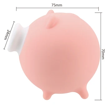Rabbit Sucker Vibrator For Clitoris Cute Pig Sex Toys Nipples Breast Massage Vibrators For Women 10 Frequency Female Masturbator 5
