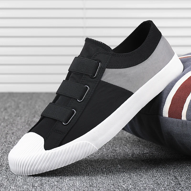 2020 Men Canvas Casual Shoes Man Flats Loafers Leisure Breathable Lace-up Fashion Sneakers |