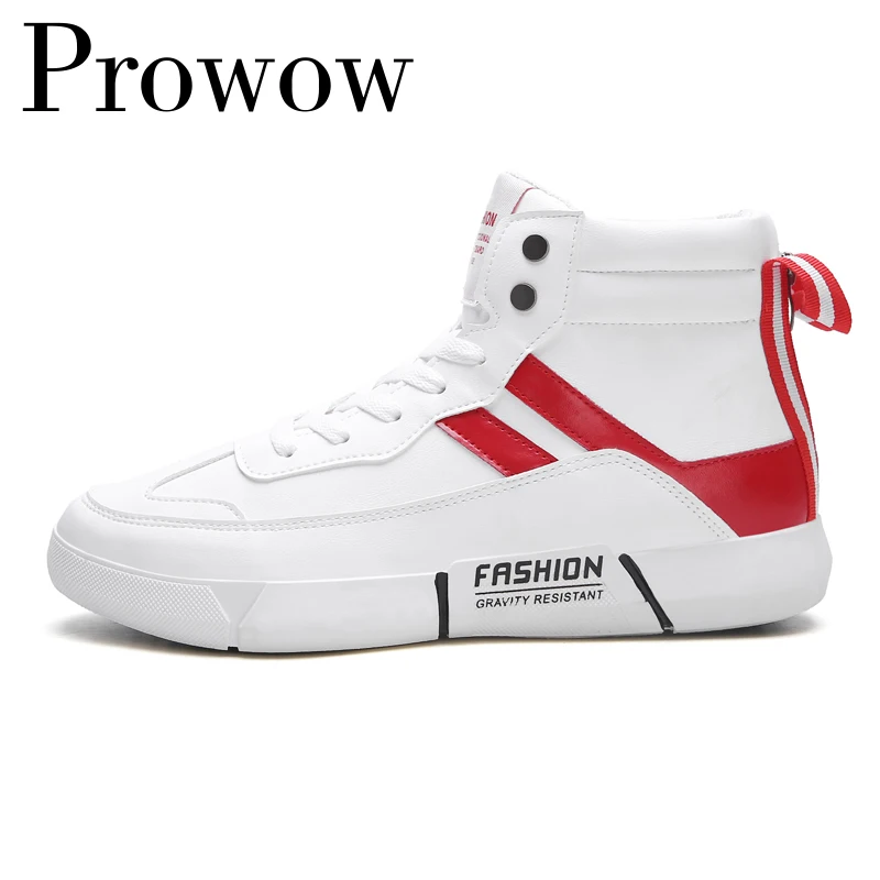 

Prowow Shoes New Men Casual Shoes High Top Sneakers Men Vulcanized Shoes Platform Sneakers Quality Men's Sneakers 2019