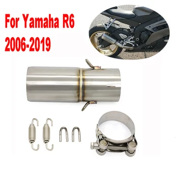 

For Yamaha R6 2006 2007 2008 2009 2010 2011 to 2017 2018 2019 YZF R6 Slip-on Motorcycle 51mm Exhaust Muffler Middle Link Pipe