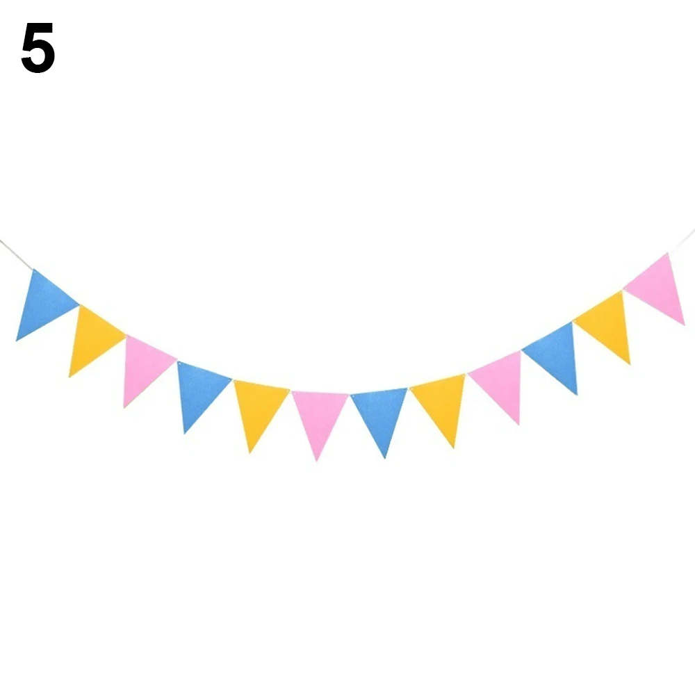 2.5m DIY Multicolor Bunting Banners Garland Flags Pendant for Baby Shower Birthday Party Home Decorations - Цвет: 05