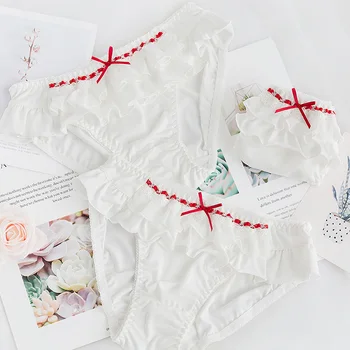 

underwear women comfortable milk silk cute lace low waist student poliamida sting femme braga algodon mujer figi