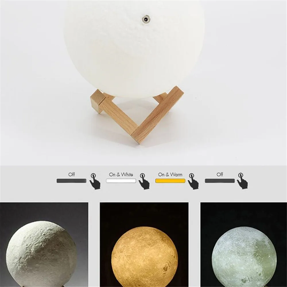 30 см лунный светильник 3D принт Луна Глобус лампа 3D светящаяся луна лампа с подставкой Луна луна лампа Ночной светильник домашний декор для спальни для детей
