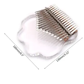 

17 Key Kalimba Acrylic Thumb Piano Mbira Transparent Keyboard Instrument