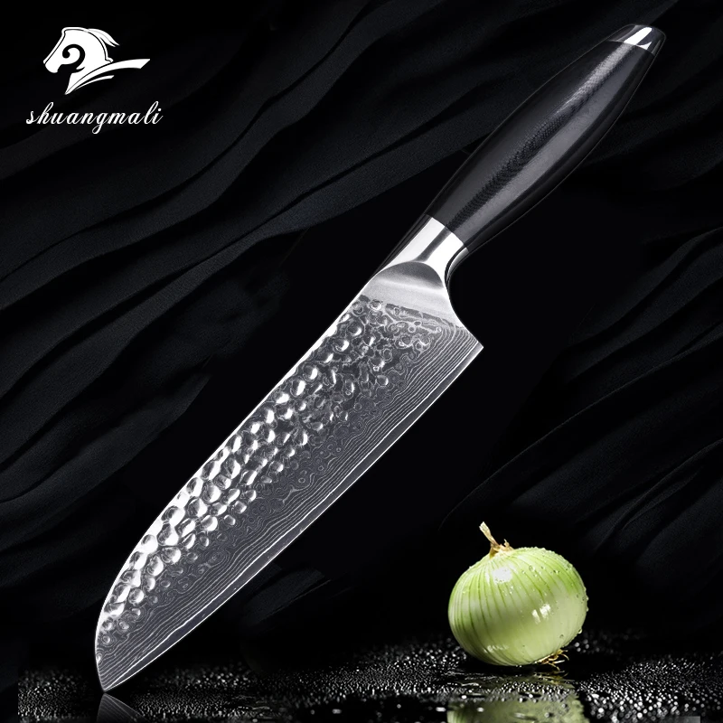 1pc 6 Inches Damascus Chef Knife, VG10 Stainless Steel, Razor Sharp, Stain  Resistance And Durable, Perfect For All-round Food Preparation