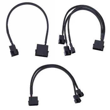 

Motherboard Cpu4Pin Fan Extension Cable Does Not Support Pwmd Port Fan 3Pin/4Pin Snakeskin Casing Connectors