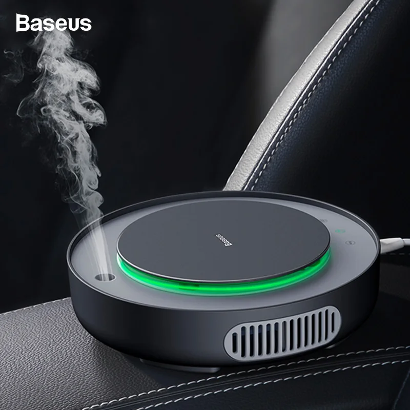 

Baseus Car Air Purifier Filter Remove PM2.5 Formaldehyde Negative Ions Air Cleaner Ionizer Air Freshener Auto Mist Maker For Car