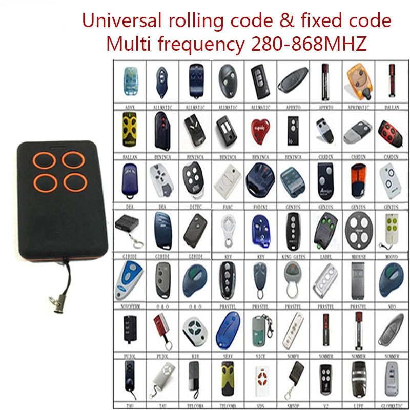 

Multi frequency copy 280-868mhz auto scan remote control duplicator