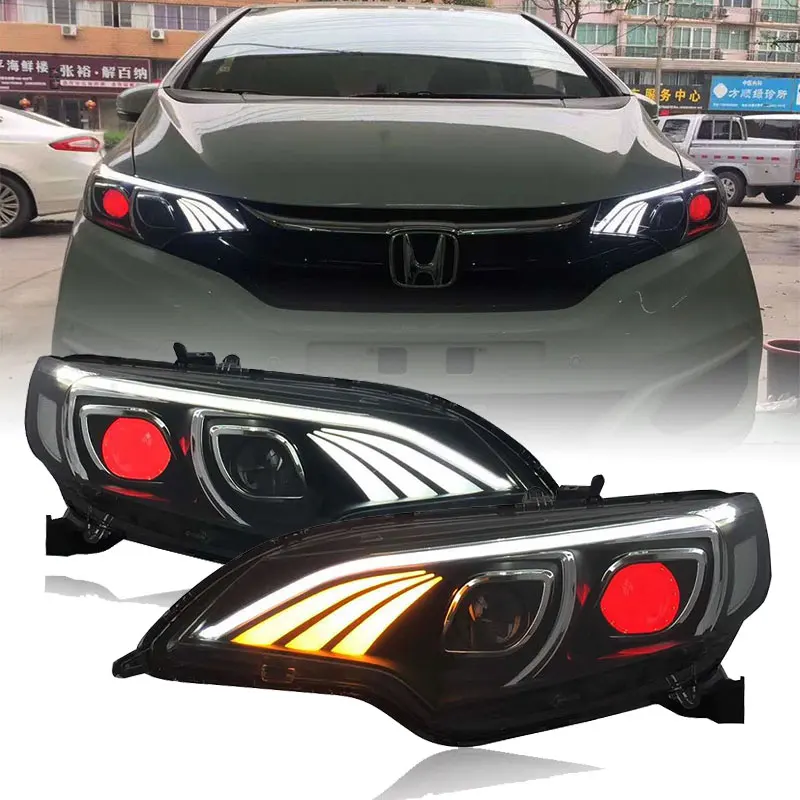 

LED head light for Honda Fit 2014 to 2018 year led headlamp retrofit assembly black color YZ