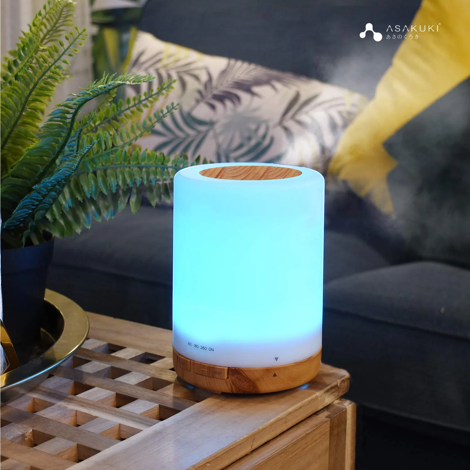 

MUJI-style Ultrasonic Humidifier Household Mini 300 Ml Wood Grain Aroma Diffuser Air Atomizer