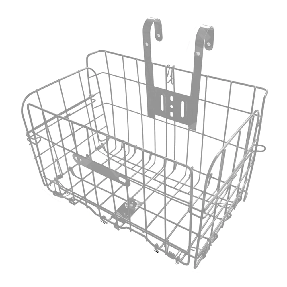 

Front Rear Frame Strong Load Rack Storage Bicycle Parts Bike Basket Foldable Plating Accessories Easy Install Hanging Detachable