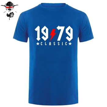 

1979 T-shirts Fatherday gift Retro tshirt New Flash Design Vintage 1979 Classic 40 years old T shirts men dad 40nd birthday
