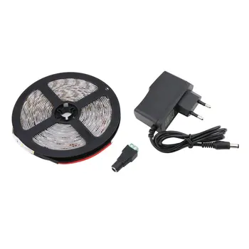 

5M 300LED Light 3528 DC12V Non-waterproof RGB LED Strip Light With 1A Adapter EU Plug Wonderful Home Decoration Lamp
