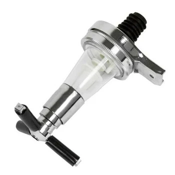 

Wine Liquor Dispenser Spirits Steel Bar Optics Party Silver Bottle Stand