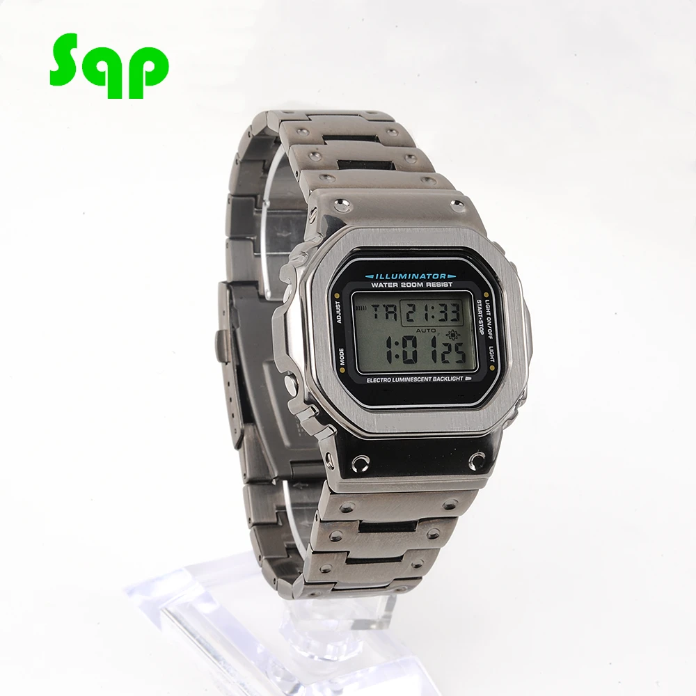 Крутой черный DW5600 GW M5610 ремешок для часов безель/Корпус 100% из нержавеющей стали
