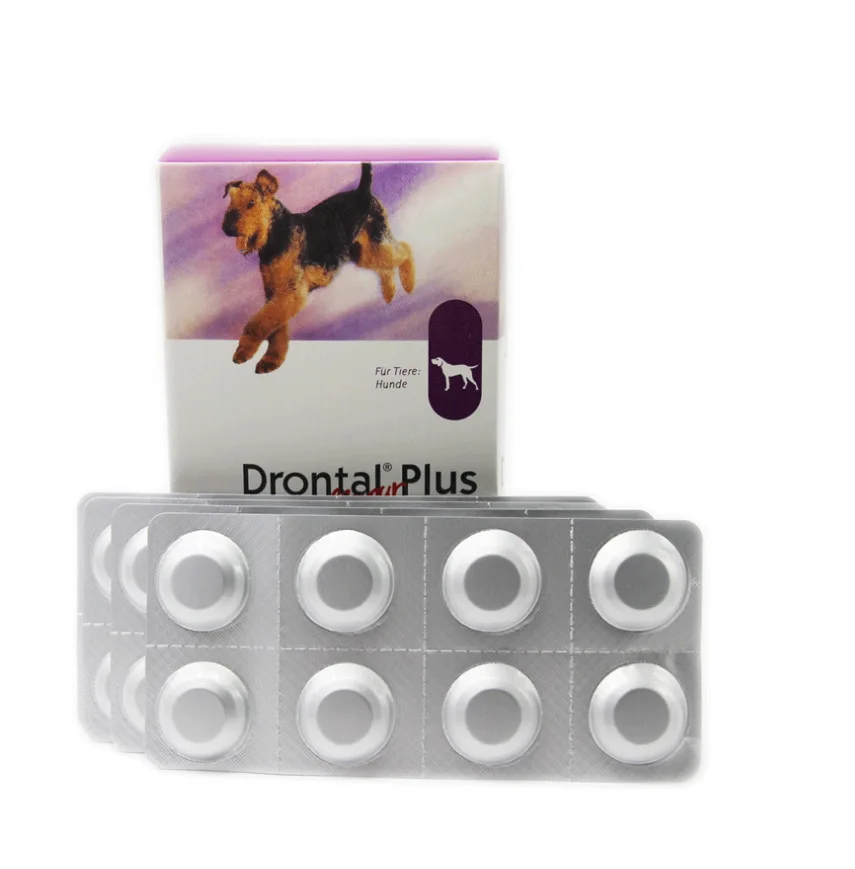 Drontal Plus для собак 8/32/104 таблеток (дегельмер собак) профессиональное дегельмирование|Лотки| |