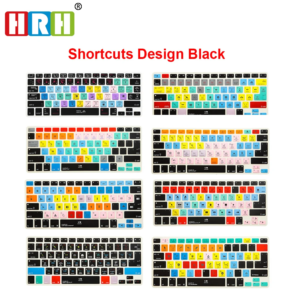 HRH Slim Ableton Live Logic Pro X Avid Pro Tools Shortcut Keyboard Cover Skin For Macbook Pro Air Retina 13 15 17 Before 2016