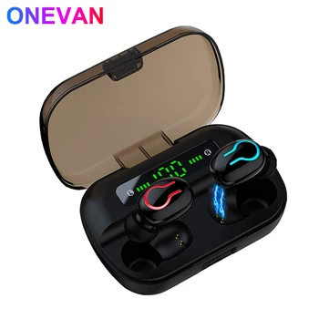 

The new Q82 TWS wireless Bluetooth 5.0 headset with microphone LED display wireless headset waterproof noise reduction headset