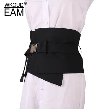 

WKOUD EAM 2020 New Girdle Cotton Material Waistband Female Wild Buckle Korea Elegant Temperament Wedding Dress Belt Lady PE085