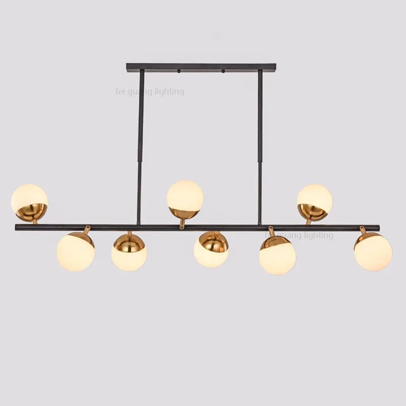 8 lights Современный светодиодный светильник в скандинавском стиле, для гостиной, скандинавском стиле, простой магический дизайн фасоли, модель комнаты, виллы, ресторана, Молекулярный свет G9, светодиодный - Цвет абажура: 8 lights