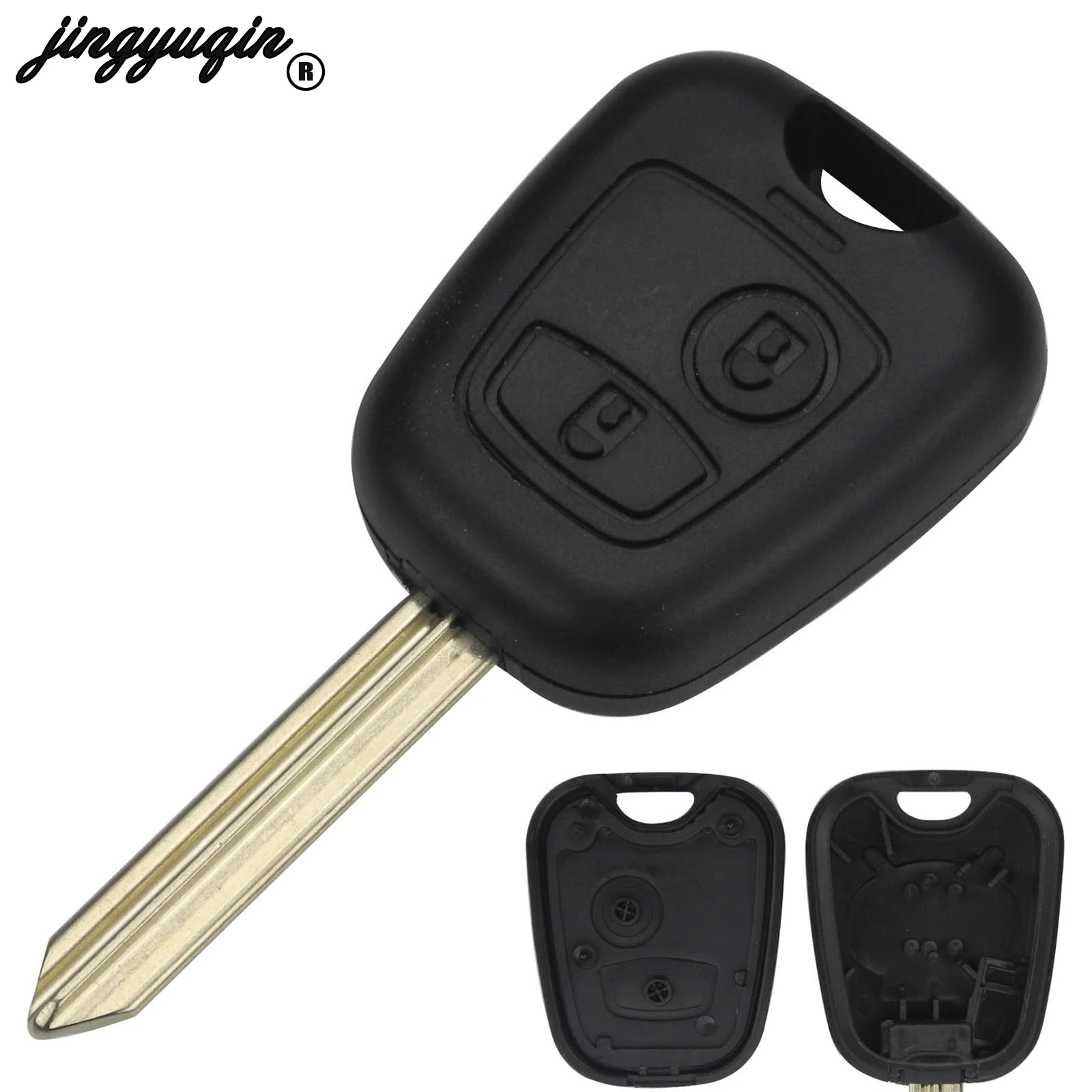 Чехол для дистанционного ключа jingyuqin чехол с 2 кнопками Citroen Xsara Picasso Berlingo 2002 2003 2004