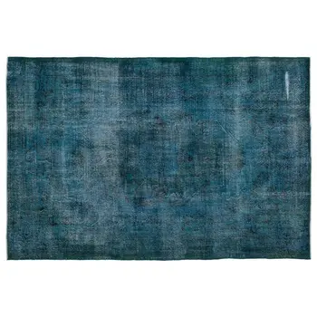 

Handmade Turquoise Vintage Overdyed Turkish Area Rug 208x313 Cm-6'10''X10'3''