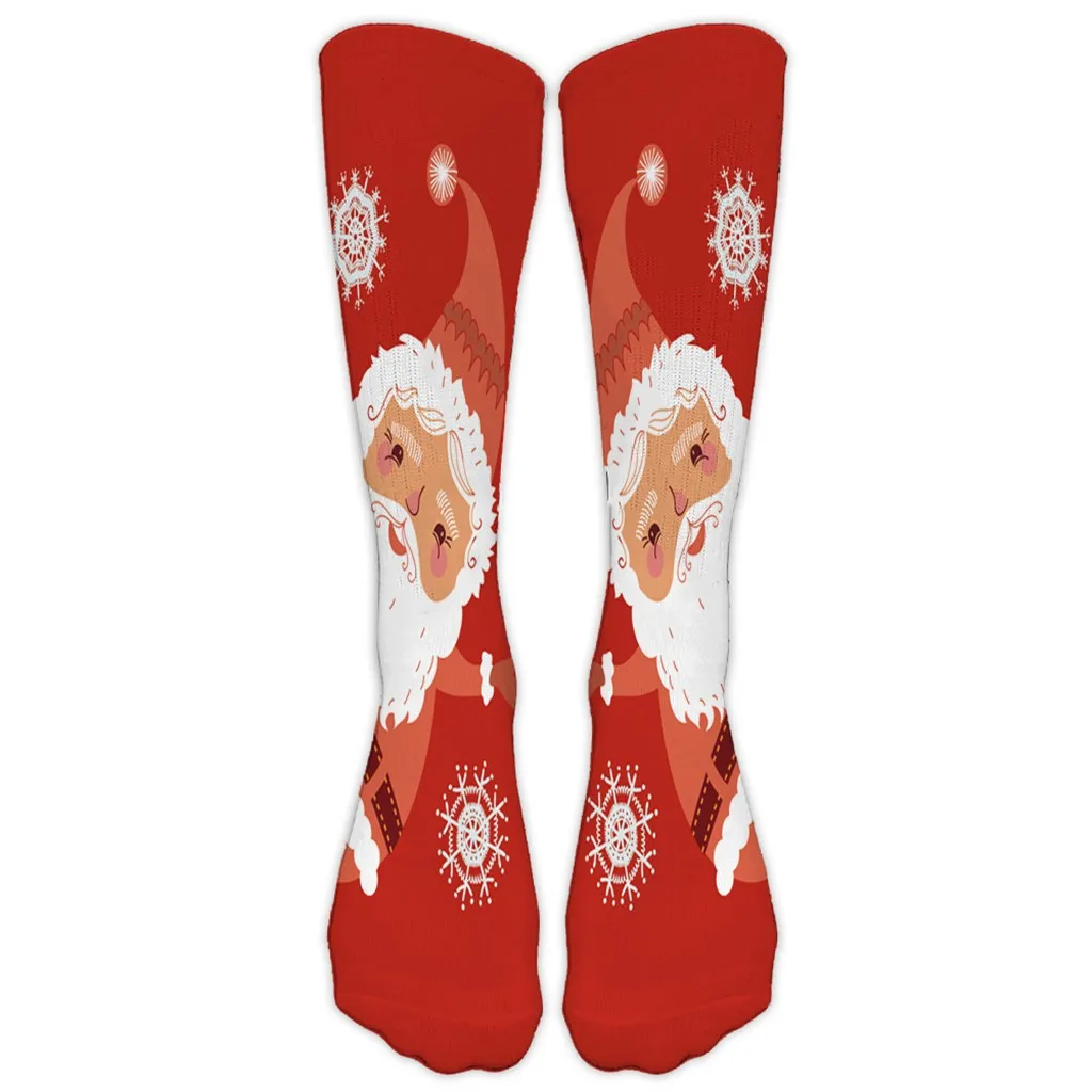 Счастливые рождественские носки женские рождественские носки с 3D принтом модные теплые зимние носки женские Skarpetki Chausettes Femme дропшиппинг c