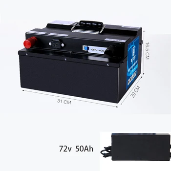 

72V 50Ah li ion battery Lithium battery BMS for 3000w 5000w motor inverter scooter motorcycle battery + 10A charger