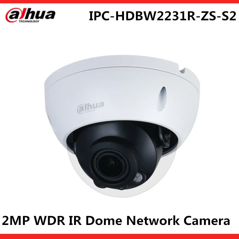 

Dahua 2MP WDR IR Dome Network Camera I IPC-HDBW2231R-ZS-S2 Built-in IR LED max IR distance 40 m
