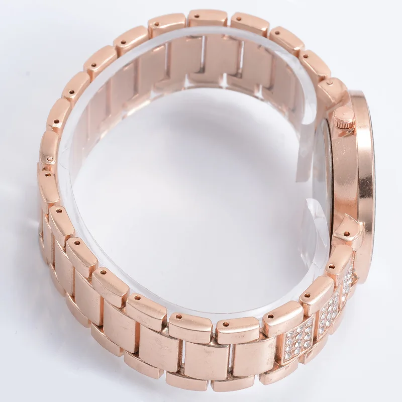 

Hot Sales Fashion Women's Business Alloy Steel Belt Watch Europe And America Fashion Diamond Set Quicksand Quartz Watch