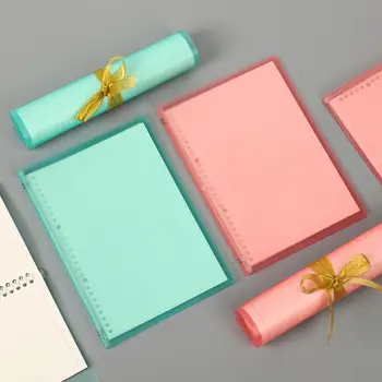 

1pc A5 B5 Soft Foldable Notebook Cover Loose-leaf Notebook Transparent Book Cover For School Office Supplies Stationery