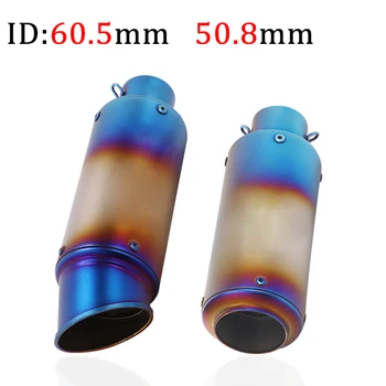 

For FZ6N S1000RR S1000XR ZX10R CBR650F 51mm / 60mm Universal Motorcycle Motorbike pipe exhaust Muffler with DB killer Modified