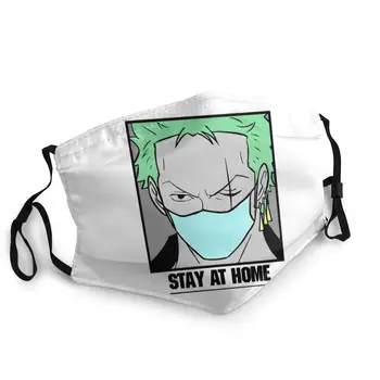 

One Piece Zoro Stay At Home Unisex Washable Face Mouth Mask Fabric Anti Dust Protection Mask Respirator