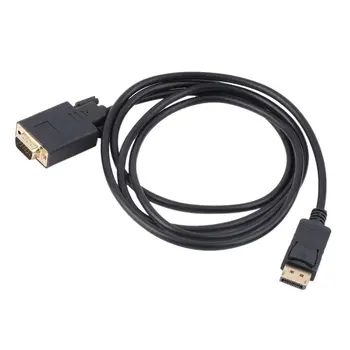 

1.8M DP Display Port Male to VGA Male RGB D-SUB Cable Adapter HDTV New Wholesale