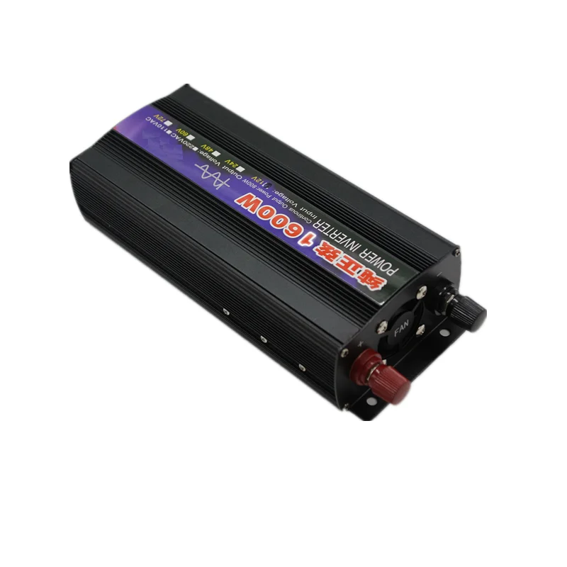 Автомобильный инвертор DC24V в AC220V синусоидальной волны 1600 Вт 50 Гц с цифровым