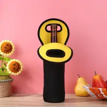 Горячая бутылки вина ручной изолированный защитный чехол Классический Нежный хит цвет бутылки вина держатель