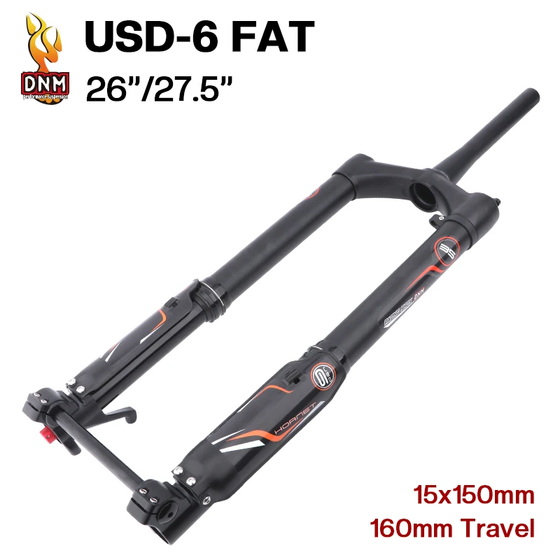 Dnm Usd6s Fat Bike Fork 26" 27.5" Aluminium Alloy Tapered Snow Desert