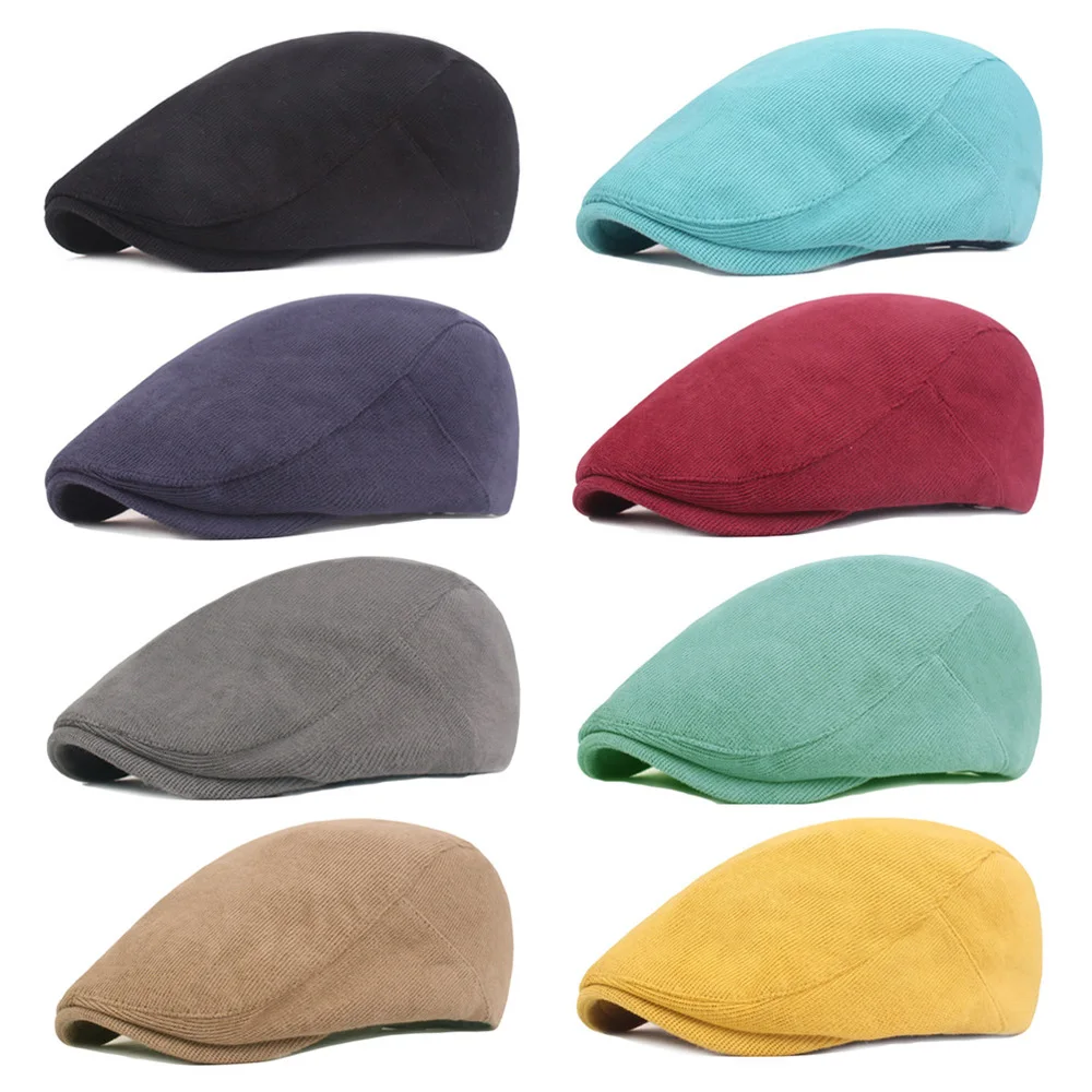 Мужская Высококачественная мягкая хлопковая кепка для гольфа, берет для вождения, таксистка, кепка для газетчика, плоская кепка для плюща