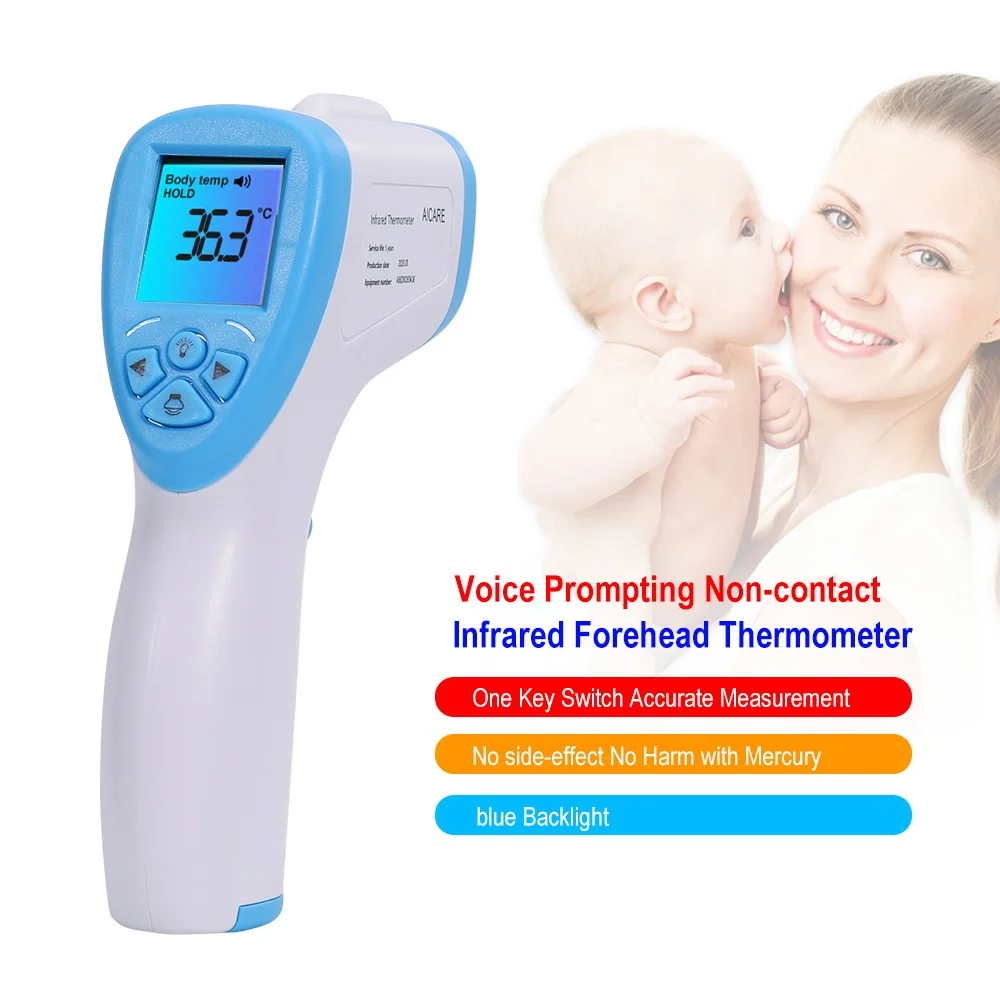 

Digital Thermometer Infrared Baby Adult Forehead Non-contact Infrared Thermometer LCD Backlight Termometro Infravermelh