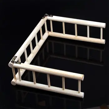 

Bird Wooden Hanging Swing Set Parrot Climbing Ladder Cage Playground Chew Toys